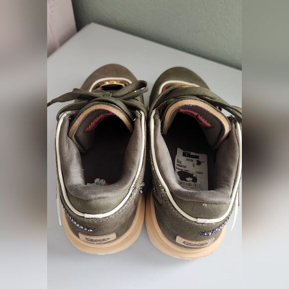 Nike Lebron XX Olive and Tan Low Top Suede Sneakers UK 4.5 EU 37.5 - Picture 4 of 7